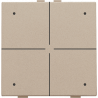 Home Control Viervoudige Drukknop + LED Champagne Coated 157-52004