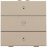 Home Control Zesvoudige Drukknop + LED Champagne Coated 157-52033