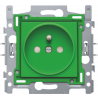 Stopcontact set 21mm Green 197-66100