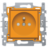 Stopcontact set 28,5mm Oranje 198-66600