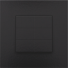 Home Control Zesvoudige Drukknop Piano Black Coated 200-51006