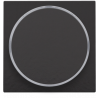 Drukknop set zonder symbool Piano Black Coated 200-64006