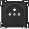 Centraalplaat stopcontact 21mm Piano Black Coated 200-66101