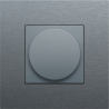 Afwerkingsset Universele Draaiknopdimmer Alu Grey Coated 220-31003