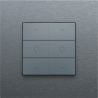 Home Control Dubbele Dimbediening Alu Grey Coated 220-51046