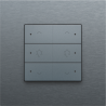 Home Control Dubbele Dimbediening + LED Alu Grey Coated 220-52046
