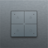 Home Control Ventilatie + LED Alu Grey Coated 220-52054