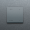 Knoppen Rolluikschakelaar Alu Grey Coated 220-65905