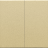 Set Tweevoudige Drukknop Alu Gold Coated 221-31004