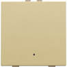 Home Control Drukknop + LED Alu Gold Coated 221-52001