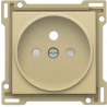 Centraalplaat stopcontact 21mm Alu Gold Coated 221-66101