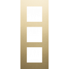 Afdekplaat 3-voudig 60mm Alu Gold Coated 221-76300