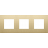 Afdekplaat 3-voudig 71mm Alu Gold Coated 221-76700